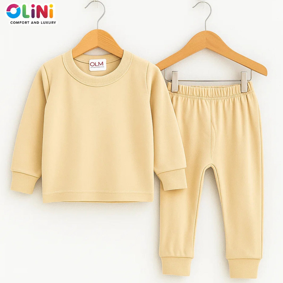 Polyester Viscose Body Warmer Set for Kids - Skin | 3–24 Months | OLINI